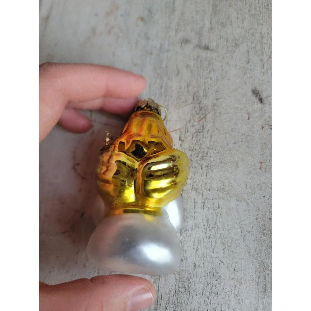 Vintage glass praying Angel‎ girl ornament Xmas religious